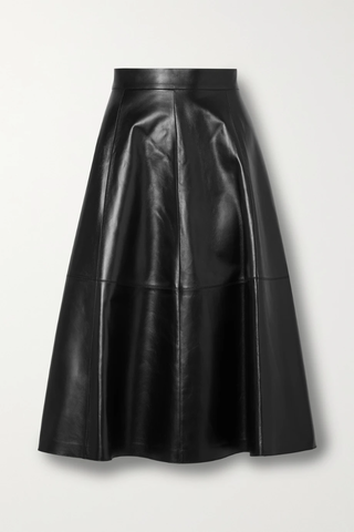 유럽직배송 마이클코어스콜렉션 스커트 MICHAEL KORS COLLECTION Leather midi skirt 34344356236785849