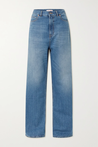 유럽직배송 발렌티노 청바지 VALENTINO Printed high-rise straight-leg jeans 33258524072485072