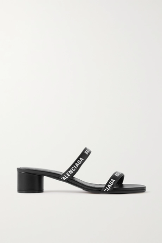 유럽직배송 발렌시아가 BALENCIAGA Logo-print leather sandals 38063312419910648