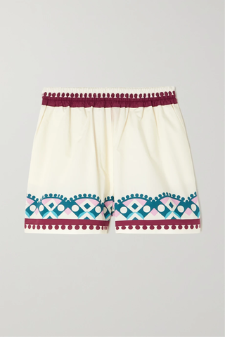 유럽직배송 라더블제이 LA DOUBLEJ Printed cotton-poplin shorts 34344356236743260