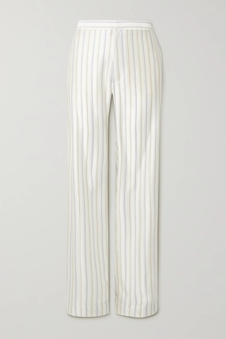 유럽직배송 고셰르 팬츠 GAUCHERE Striped silk-twill wide-leg pants 33258524072338521