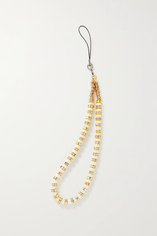 유럽직배송 PEARL OCTOPUSS.Y Gold-plated, pearl and crystal phone charm 38063312420785797