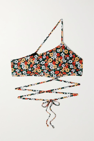 유럽직배송 아구아 바이 아구아 벤디타 비키니 AGUA BY AGUA BENDITA Azucena one-shoulder floral-print recycled bikini top 36856120584973713