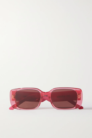 유럽직배송 디올 선글라스 DIOR EYEWEAR Wildior S2U rectangular-frame acetate sunglasses 42247633208378453