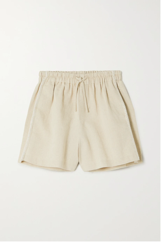 유럽직배송 홀츠베일러 HOLZWEILER Musan linen and cotton-blend twill shorts 32027475400133553