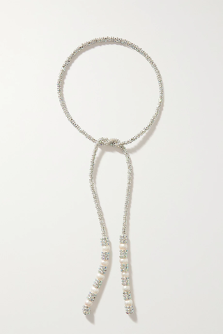 유럽직배송 PEARL OCTOPUSS.Y Coco silver-plated, crystal and pearl necklace 38063312420785787