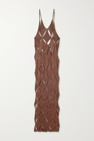 유럽직배송 이사볼더 원피스 ISA BOULDER First Argyle cutout knitted maxi dress 36856120584973385