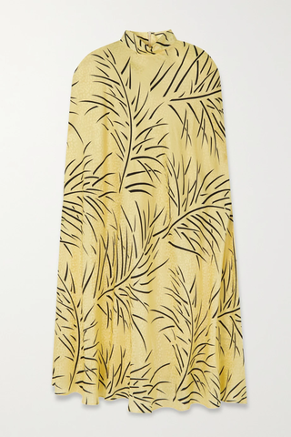 유럽직배송 로다테 원피스 RODARTE Cape-effect printed silk-jacquard midi dress 33258524072642114