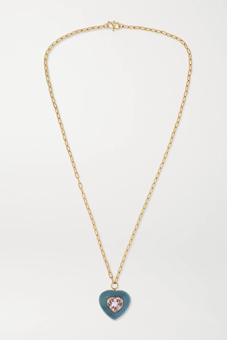 유럽직배송 RETROUVAÍ 목걸이 Lollipop 14-karat gold, trolleite and morganite necklace 17476499598957672