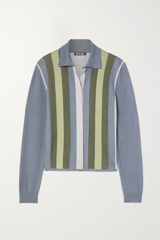 유럽직배송 로로피아나 가디건 LORO PIANA Edinburgh striped cashmere and silk-blend cardigan 25185454455996682
