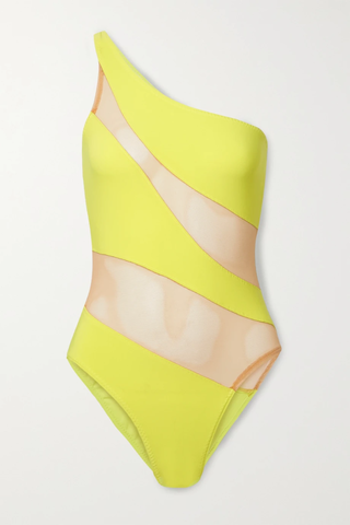 유럽직배송 노르마카말리 NORMA KAMALI Mio one-shoulder mesh-paneled swimsuit 38063312420568622