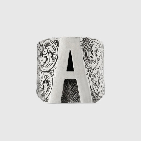 유럽직배송 구찌 반지 GUCCI A letter ring in silver 554241J84000811