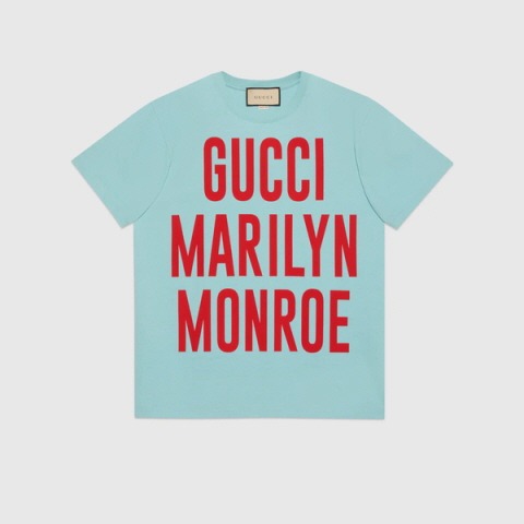 유럽직배송 구찌 티셔츠 GUCCI &#039;Gucci Marilyn Monroe&#039; print T-shirt 548334XJEI44674