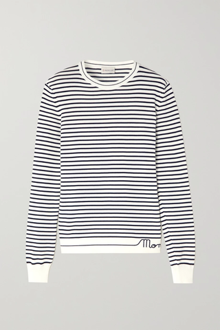 유럽직배송 몽클레어 스웨터 MONCLER Striped cotton sweater 25185454456085507