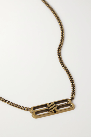 유럽직배송 발렌시아가 목걸이 BALENCIAGA License gold-tone necklace 33258524072229899
