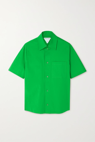 유럽직배송 보테가베네타 셔츠 BOTTEGA VENETA Cotton-blend poplin shirt 38063312420167985
