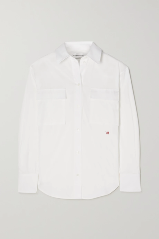 유럽직배송 빅토리아베컴 셔츠 VICTORIA BECKHAM Embroidered cotton shirt 34344356236727454