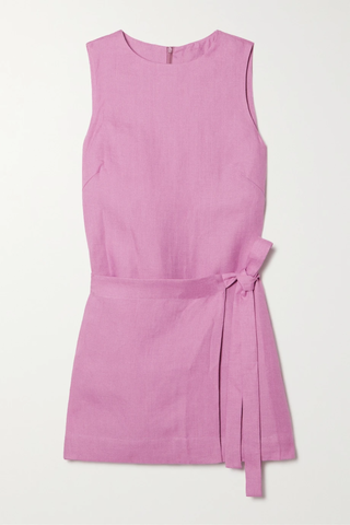 유럽직배송 본다이본 미니원피스 BONDI BORN Martinique wrap-effect organic linen mini dress 36856120585012019