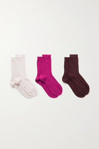 유럽직배송 팔케 양말 FALKE Family set of three stretch cotton-blend socks 33258524072214839
