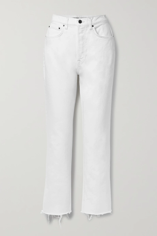 유럽직배송 걸프렌드 GRLFRND Cassidy frayed high-rise straight-leg jeans 38063312418683335