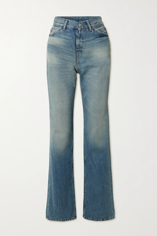 유럽직배송 아크네스튜디오 청바지 ACNE STUDIOS Distressed high-rise straight-leg jeans 24772899113146730