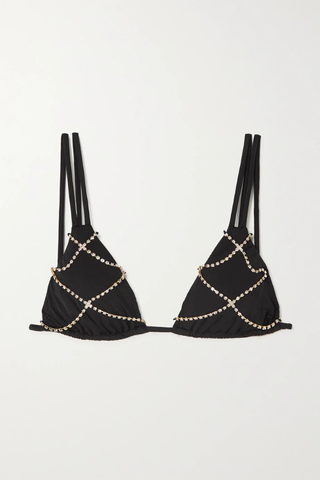 유럽직배송 아장프로보카퇴르 비키니 AGENT PROVOCATEUR Wilona crystal-embellished triangle bikini top 36856120584999708