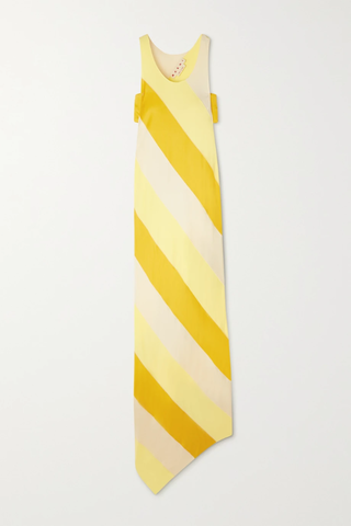 유럽직배송 마르니 원피스 MARNI Cutout asymmetric striped satin maxi dress 34344356236735013