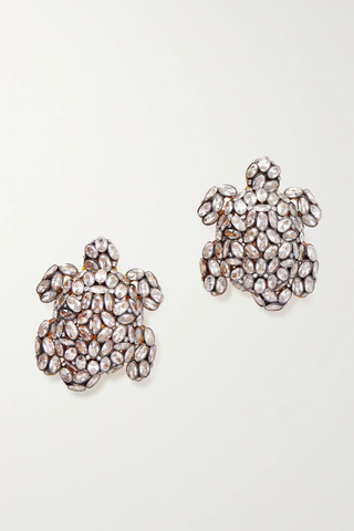유럽직배송 베굼칸 귀걸이 BEGÜM KHAN Tortoise gold-plated zirconia clip earrings 36093695688957940