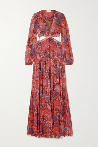 유럽직배송 에이엘씨 원피스 A.L.C. Isabelle cutout tiered floral-print silk-crepon maxi dress 33258524072282251