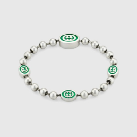 유럽직배송 구찌 GUCCI Gucci Interlocking G boule chain bracelet 701609J84108414
