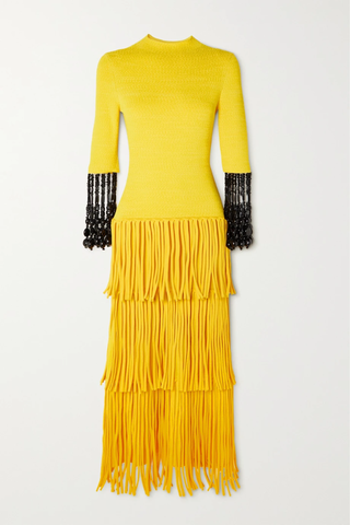 유럽직배송 프로엔자슐러 원피스 PROENZA SCHOULER Embellished fringed bouclé-knit maxi dress 36093695688915960