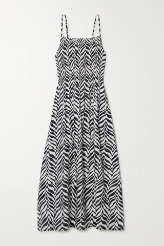 유럽직배송 페이스풀더브랜드 원피스 FAITHFULL THE BRAND Nolie shirred zebra-print cotton-voile midi dress 36856120584999383