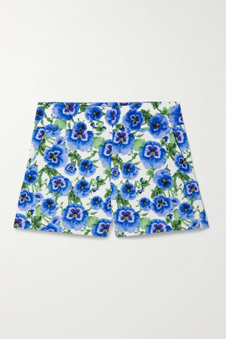 유럽직배송 앨리스앤올리비아 ALICE + OLIVIA Floral-print crepe shorts 33258524072790866