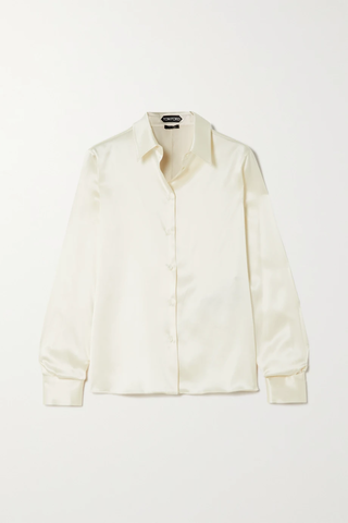 유럽직배송 톰포드 셔츠 TOM FORD Silk and Lyocell-blend satin shirt 33258524071968113