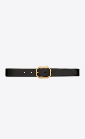 유럽직배송 입생로랑 여성벨트 SAINT LAURENT frame buckle belt in smooth leather 669889AAALR1000