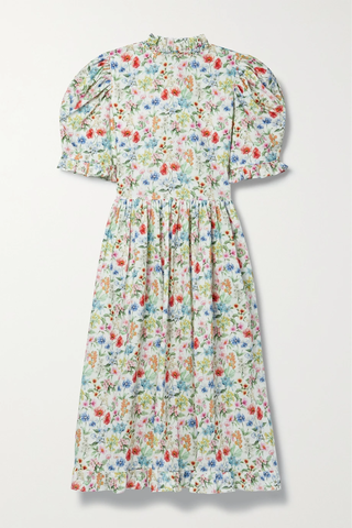 유럽직배송 HORROR VACUI Toni ruffled floral-print cotton midi dress 33258524072422072