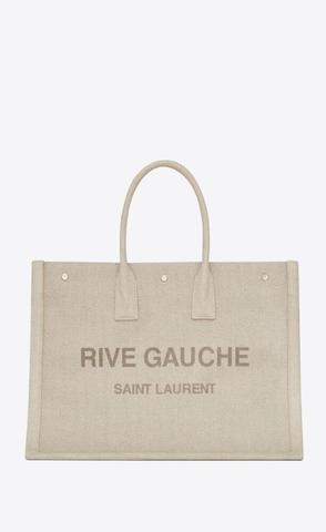 유럽직배송 입생로랑 리브 고쉬 토트백 SAINT LAURENT rive gauche large tote bag in canvas 509415FAAEK9953