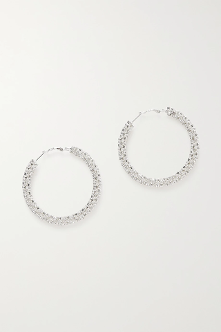 유럽직배송 마그다부트림 귀걸이 MAGDA BUTRYM Apricot silver-tone crystal hoop earrings 33258524072227232