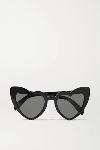 유럽직배송 생로랑 선글라스 SAINT LAURENT Loulou heart-shaped acetate sunglasses 36594538429941174