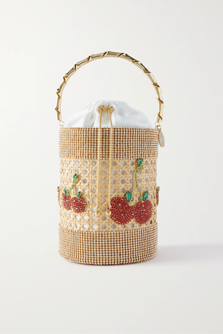 유럽직배송 로산티카 버킷백 ROSANTICA Embellished wicker bucket bag 32027475400194733