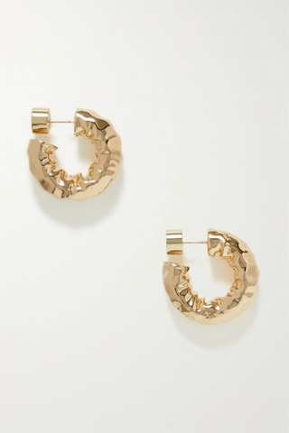 유럽직배송 제니퍼피셔 귀걸이 JENNIFER FISHER Micro Maeve Huggies gold-plated hoop earrings 45666037504372197