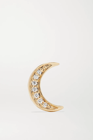 유럽직배송 ANDREA FOHRMAN Mini Crescent 14-karat gold turquoise earring 17411127376232267