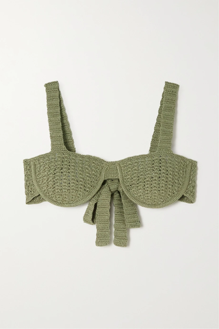유럽직배송 SAVANNAH MORROW Lizzie crocheted cotton bikini top 32027475400192243