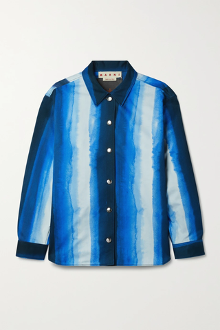 유럽직배송 마르니 셔츠 MARNI Striped cotton-twill shirt 34344356236735008
