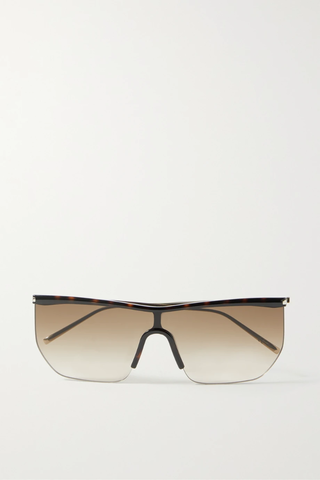 유럽직배송 생로랑 선글라스 SAINT LAURENT D-frame tortoiseshell acetate and gold-tone sunglasses 36594538429940600
