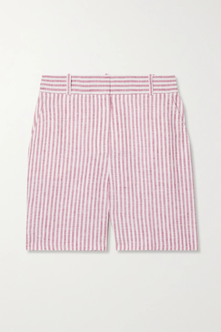 유럽직배송 로로피아나 LORO PIANA Miami striped linen shorts 25185454456005542