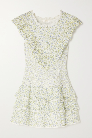 유럽직배송 러브샤크팬시 미니원피스 LOVESHACKFANCY Lunetta ruffled floral-print broderie anglaise cotton mini dress 33258524072022206