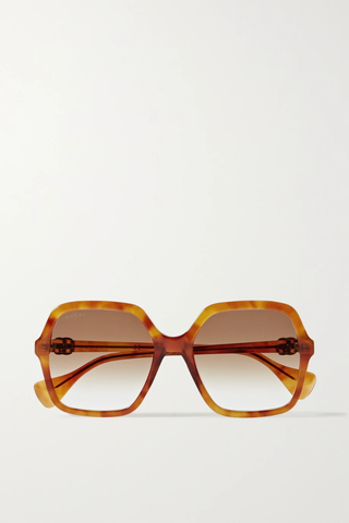 유럽직배송 구찌 선글라스 GUCCI EYEWEAR Oversized square-frame tortoiseshell acetate sunglasses 38063312419905722