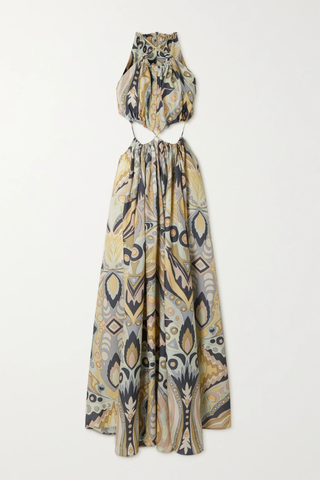 유럽직배송 컬트가이아 CULT GAIA Aphrodite cutout embellished printed crepe gown 38063312420503467