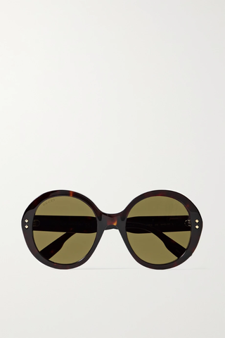 유럽직배송 구찌 선글라스 GUCCI EYEWEAR Nouvelle Vague oversized round-frame acetate sunglasses 38063312419905714